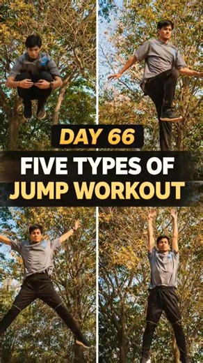 Day 66 💪🔥 | Five Types of Jump Workout | 100 Day Challenge #workout #jumping #dayxburn