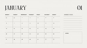 Simplistic Calendar/year Planner - Etsy