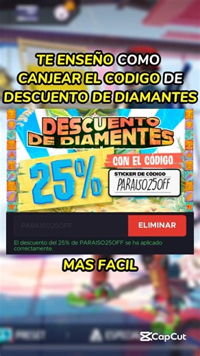 🔥Como CANJEAR EL CODIGO DE DESCUENTO DE DIAMANTES en freefire #freefire