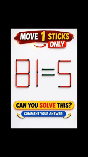 10 Seconds Matchstick Brain Test ⏳..