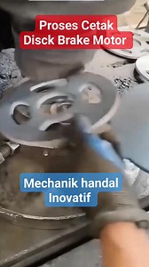 PROSES CETAK DISC BRAKE MECHANICAL ENGINEERING TECHNOLOGY #Moto...
