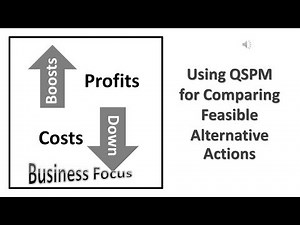 Using QSPM for Comparing Feasible Alternative Actions