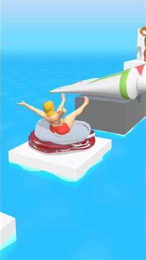 Squeezy Girl’s CRAZY Jump Challenge 😱😂 | Funny 3D Game #Shorts