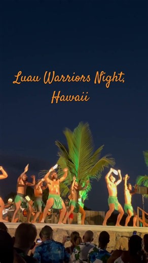 Traditional Luau Hawaiian Night 🌺 #oahu #luau #hawaii #warriors