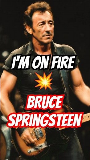 Bruce Springsteen - I'm on fire #aviation #music #bobmarleyart #flowers #elvismovie #gunsnroses