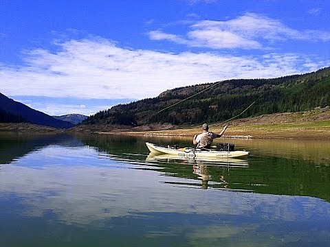 Platoro Reservoir, CO - Catching Rainbows and Salmon from Kayaks