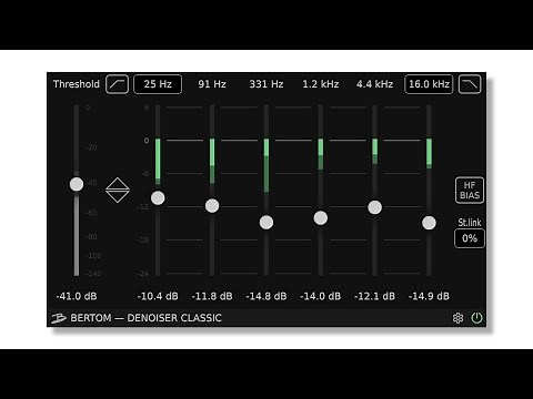 Bertom Denoiser Classic v3 - Free noise reduction plug-in
