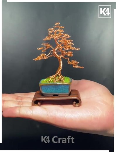 How to Wire a Bonsai Tree Step by step Tutorial 🙂 #kids #kidsoftiktok #foryou #fyp #craft #diy #diycraft