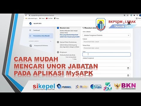 Cara Mudah dan Praktis Mencari Unor Jabatan Pada Aplikasi MySAPK