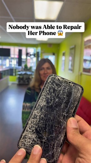 Everyone Told Her ; This iPhone is not Fixable 😱 #moneytalkswireless #asmr #appleiphone #phonerepair #iphoneduo