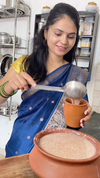 Ragi Ambil Recipe 🌾🥰 #shorts