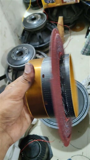 speaker repair spider and coil fitting #speakerrepair #djset #djsetup #soundsystem #pasystem #paudio