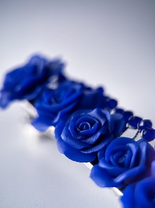 Handmade Floral Polymer Clay Barrette: Boho Hair Clip - Etsy Canada