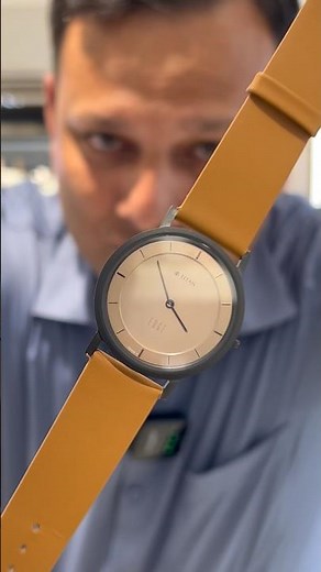 Titan edge leather strap watch for men #titanrdge #edge #titanwatches #ultrasli #titanslim #light