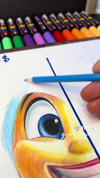 Drawing Joy Inside Out - Easy and Cute Way to Draw