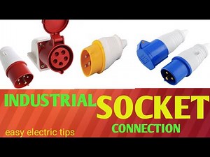 How to make an industrial plug and socket