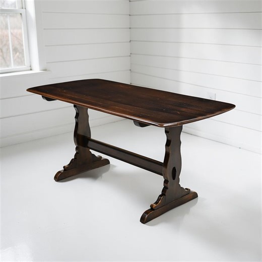 Ercol Refectory Plank Top Dining Table Traditional Finish #155 FREE UK Delivery - Etsy
