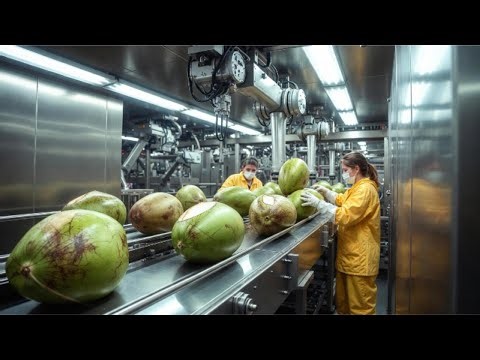 Inside a Modern Coconut Processing Factory: From Fresh Coconuts to Coconut Water