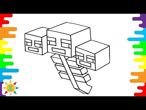 Minecraft Creeper Coloring Pages | Creeper Head Coloring Page | ‪@drawandcolortv‬