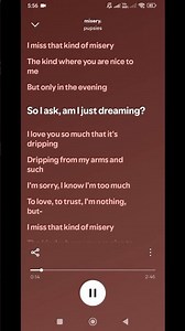 Misery Lyrics