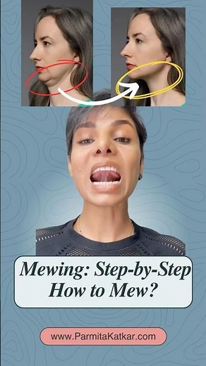 Mewing: Step-by-Step/ How to Mew? #mewing #faceyoga Face workout