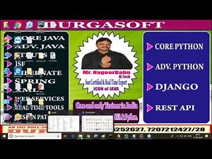 Python Tutorials || Python Work shop || Introduction to Python || by Nagoor Babu sir