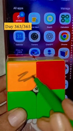 AI ne 2x2 Cube ko crash kar diya 🤯🧠 | Unbelievable 2x2 Cube Hack #cube #shorts #shortclips #video