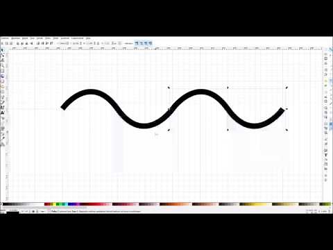 Drawing a wave in Inkscape