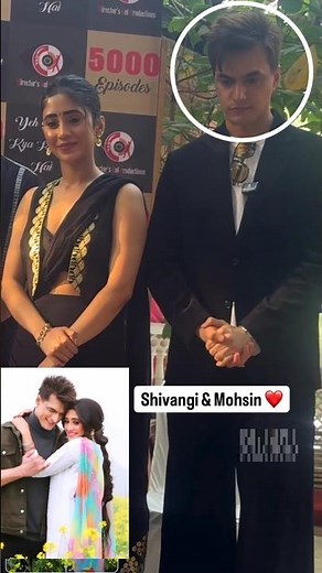 Shivangi Joshi and Mohsin Khan celebrate Yeh Rishta Kya Kehlata Hai 5000 episode ✨