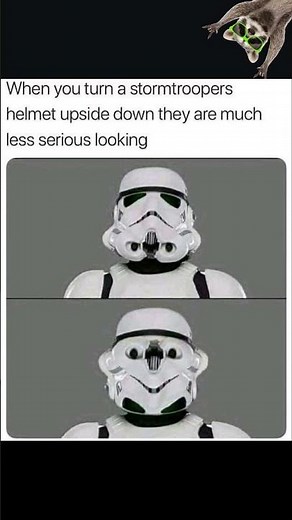 Stormtroopers helmet turned upsidedown 🫪 #memes