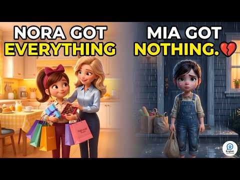 Nora Got Everything... Mia Got Nothing 😢| Easy English Listening Practice (A2 Level)
