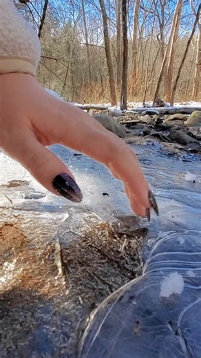 Soothing Ice Tapping on Frozen River | Outdoor ASMR Sounds