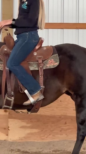 Wanna give clear leg cues to your horse? Give these a try! Comment or DM “leg cues” to get the full PDF (exercises to help with moving their front end, side passing, and hind end) Cueing a horse to move their hind end can be challenging, especially at speed, and nearly impossible if you don’t have the leg strength to do so. But freeing them up in the hind end can be so beneficial, especially for speed events such as barrel racing. Our online workout courses for horseback riders will help you dev