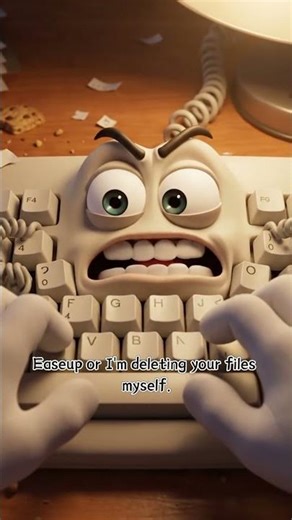 Keyboard SNAPS Under Rage-Typing 🤬⌨️ | Office Supply Uprising #Shorts