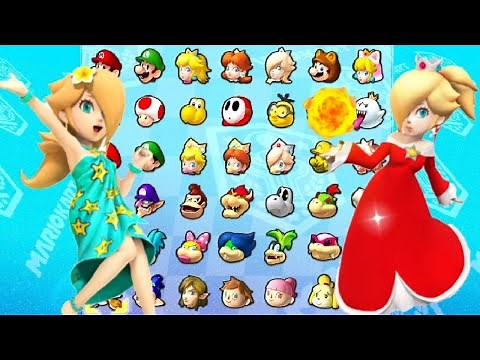 Mario Kart 9 - All Rosalina Characters