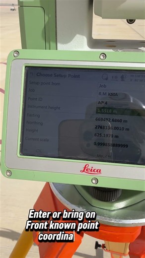 How to setup TS 10 back sight-#leica #backsight #aviation #totalstation #ts10 #survey