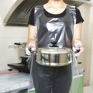 [Hot Item] Waterproof White Factory Price Disposable LDPE HDPE Apron for Food Grade