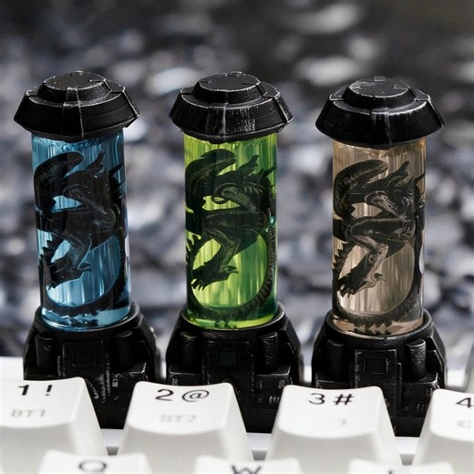 Sci-fi Creature Resin Keycap: Lab Specimen Tank Artisan Mechanical Keyboard Accent Key - Etsy