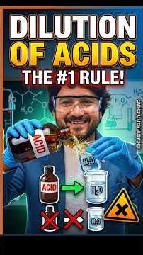 dilution of acids class 10th