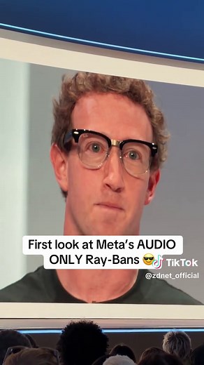 First look at the $349 Ray-Ban Meta Audio glasses, which don’t have cameras. #techtok #fyp #meta
