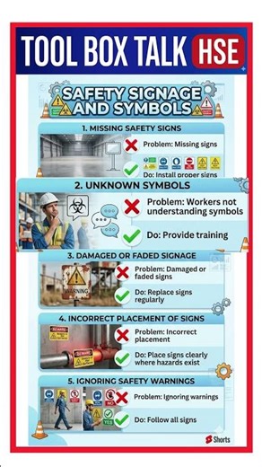 Safety Signages and Symbols // Tool Box Talk // Construction Safety