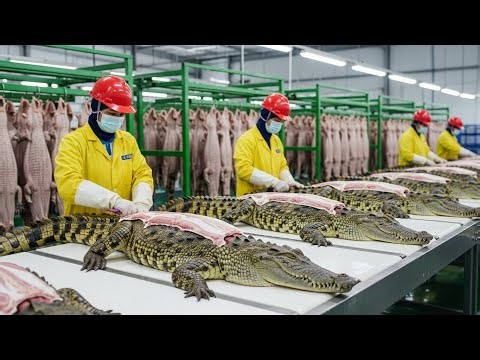 Inside the Crocodile Leather Factory – How Exotic Skin Becomes $50,000 Luxury Bags (Full Process)
