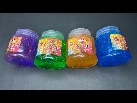Crystal Clear Slime 💎 | Satisfying Slime Making & Stretching ASMR
