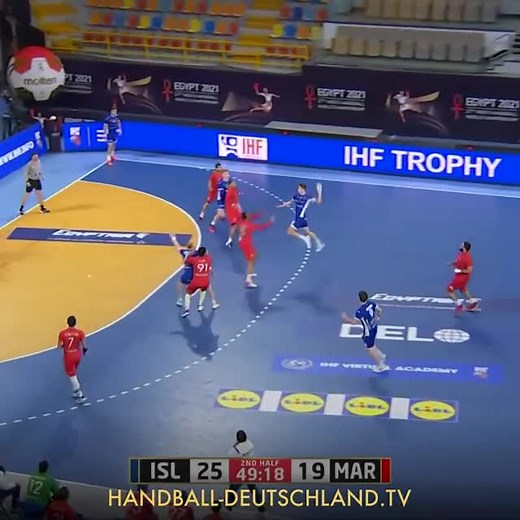 Exciting Handball Moments: Blue vs Red Foul Compilation