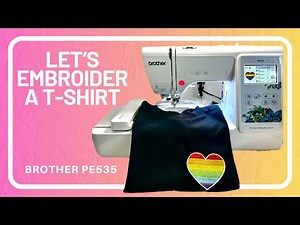 Embroider A Shirt On The Brother PE535 #embroidery