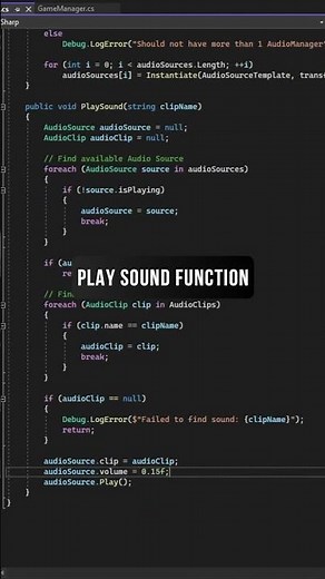 Unity Sound System in 30 seconds