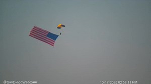 3.8K views · 90 reactions | Navy SEALs Skydiving Over Oceanside, CA | San Diego Web Cam | Facebook
