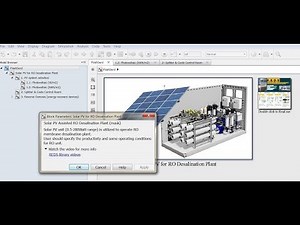 Solar PV for Reverse Osmosis simulink model run