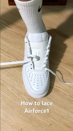 How to lace Nike Air Force 1-Style #sneakers #shoes #airforce