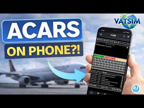 VATSIM Pilots YOU NEED This… ACARS on Your Phone! 📱✈️